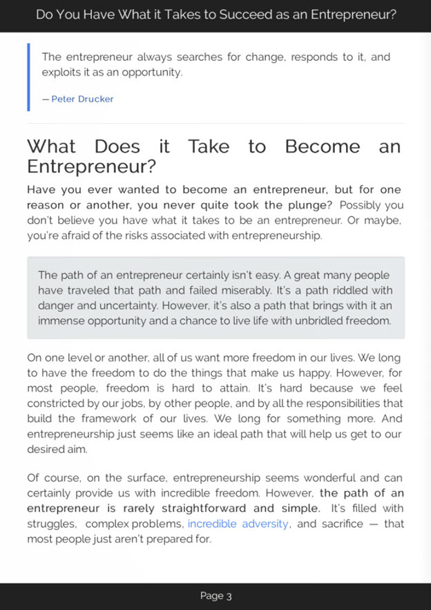 The Entrepreneurial Mind eBook