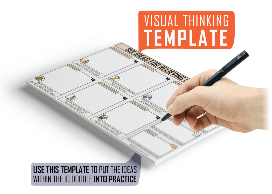 Relieving Stress Visual Thinking Template